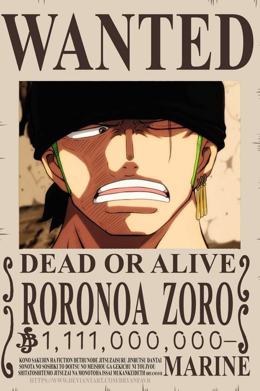 Roronoa Zoro WANTED