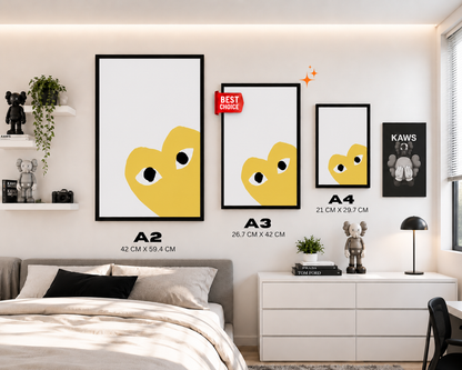 Comme des Garçons Heart Yellow