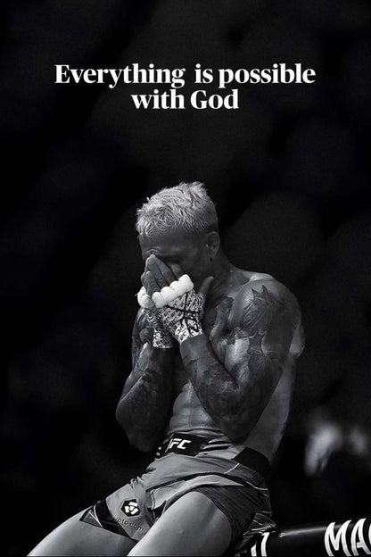 Charles Oliveira Everything is possible with god