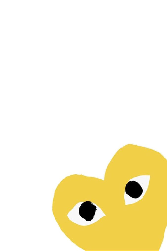 Comme des Garçons Heart Yellow