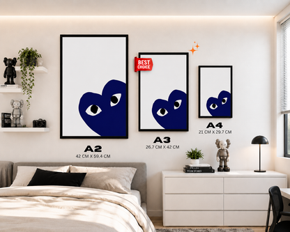 Comme des Garçons Heart Blue